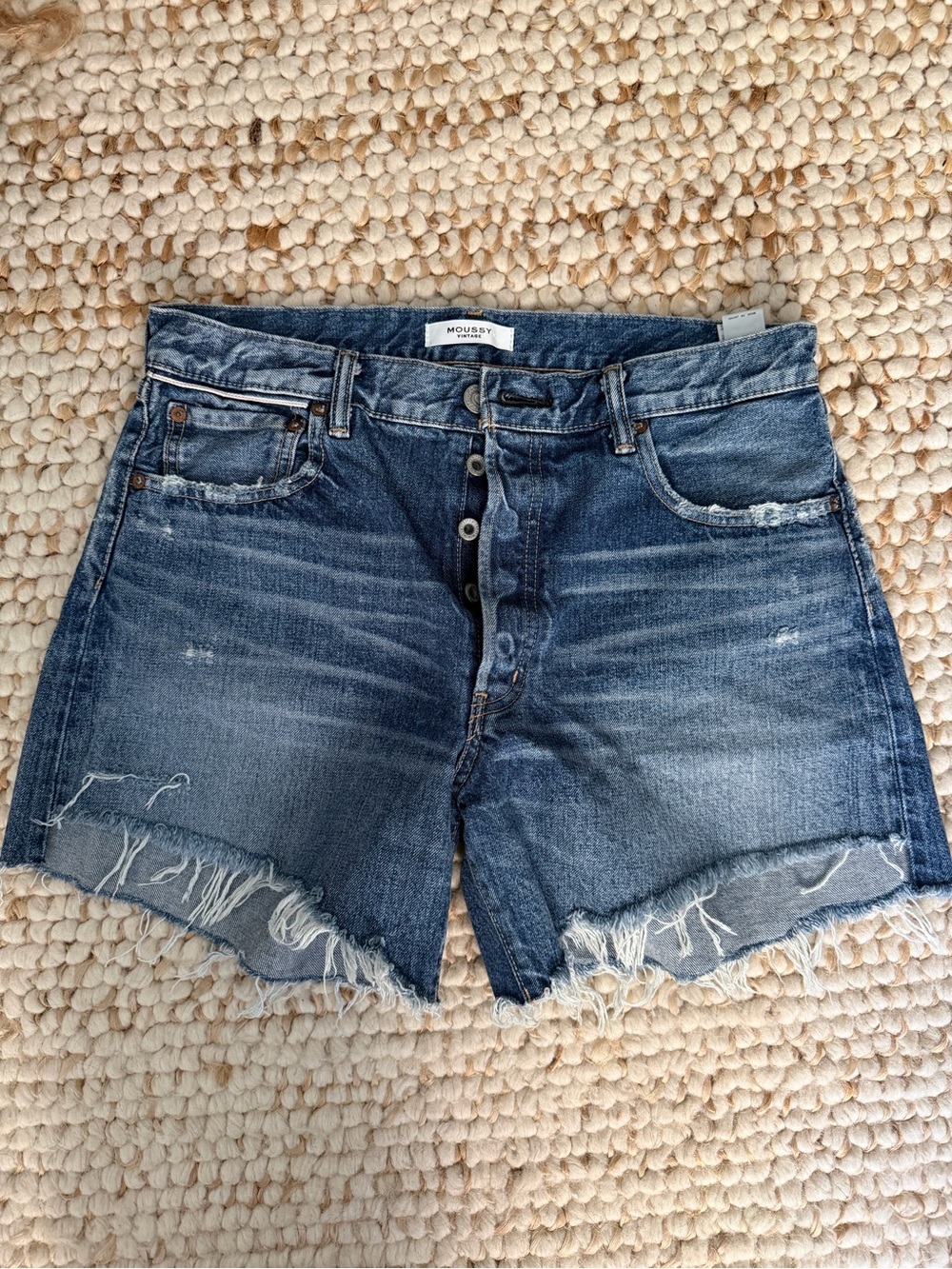 Moussy Vintage Nashville Blue Denim Shorts
